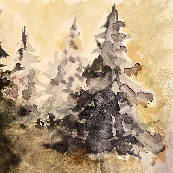 WINTER WATERCOLOURS: Alpine Vistas