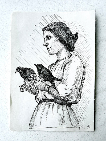 THE OFFERING - Original Signed Drawing