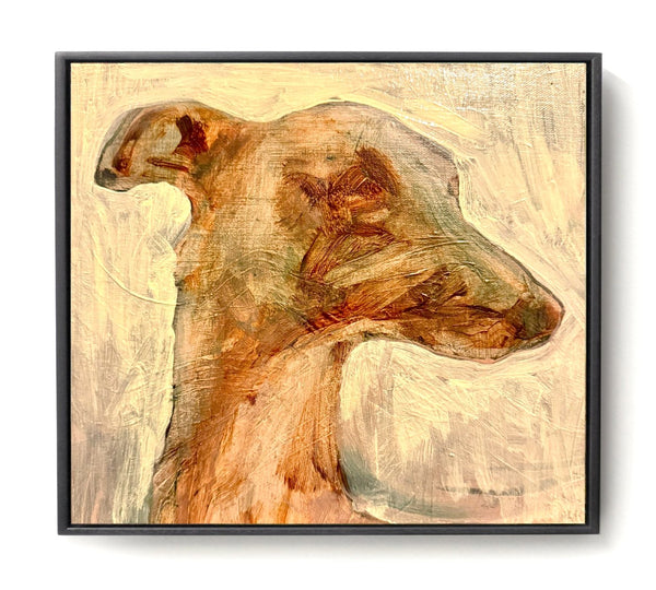 DESERT DOG - Oil painting.