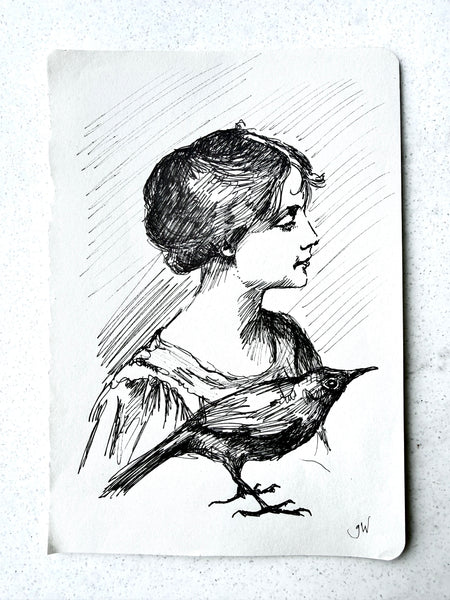 FAMILIAR - Original Signed Drawing