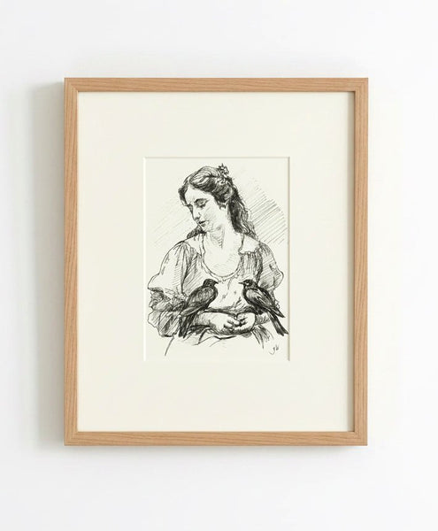OF FEATHERS - Original Signed Drawing