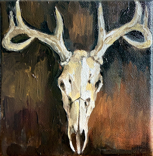 STAG HEAD - Oil Painting