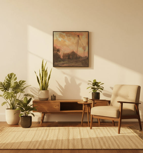 THE ROAD HOME - Oil painting.